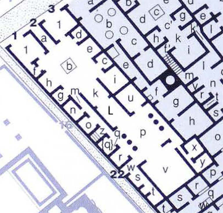 IX.5.2 Pompeii. House. Linked to IX.5.22
Room Plan